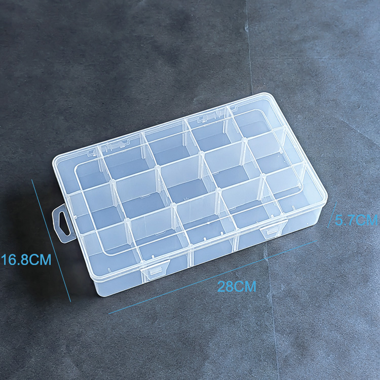 15 Grid Plastic Organizer Box 28x16.8x5.7cm