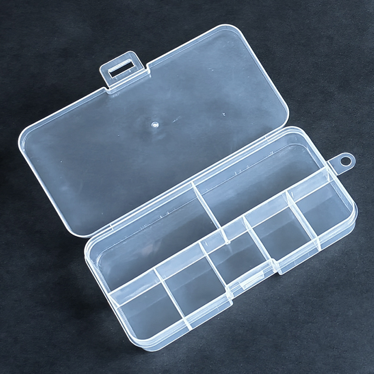 7 Grids Plastic Organizer Box 12.8x6.5x2.2cm