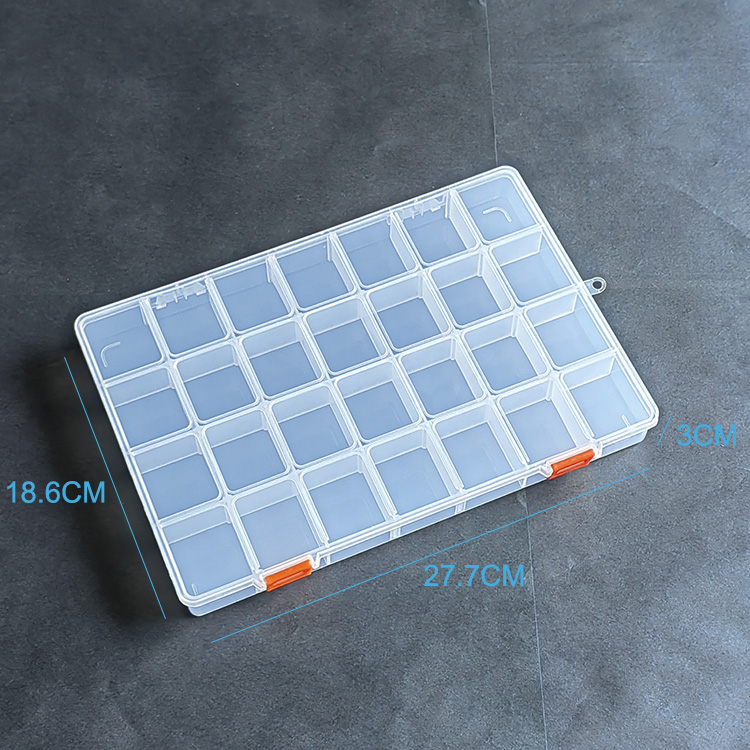 28 Grids Plastic Organizer Box 27x18.6x3cm