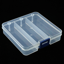 3 Grid Plastic Organizer Box 10x10x2cm