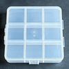 9 Grids Plastic Organizer Box 10.2x9.7x1.8cm