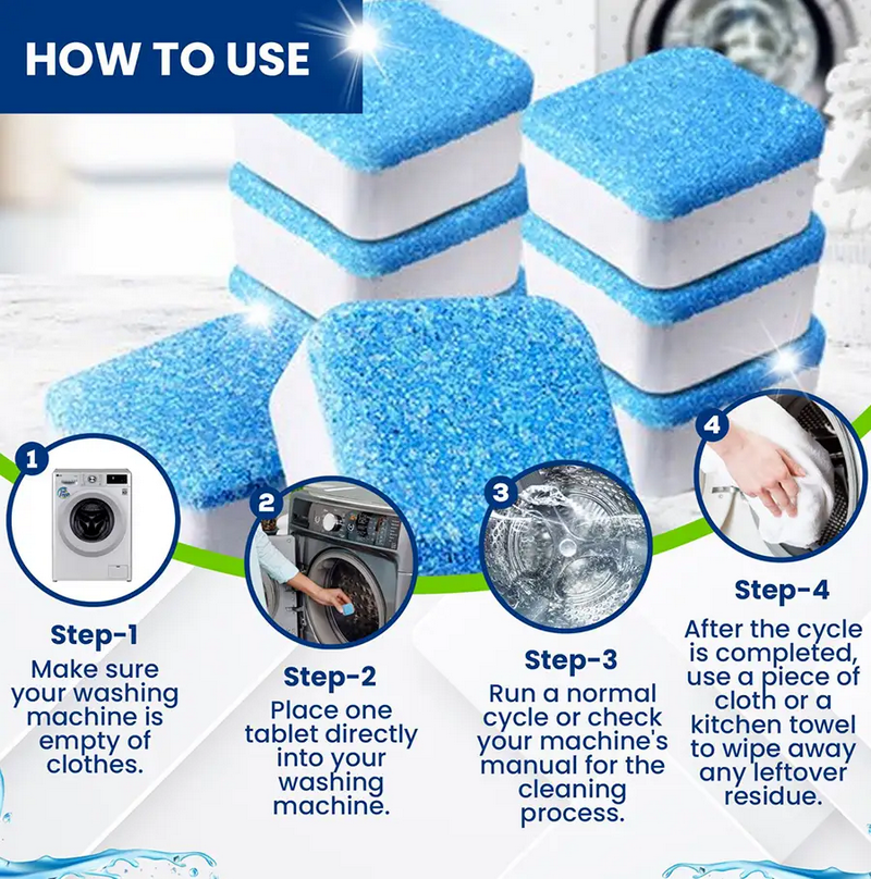 Washing Machine Cleaner Tablets 2-2 أقراص منظف الغسالات 2-2
