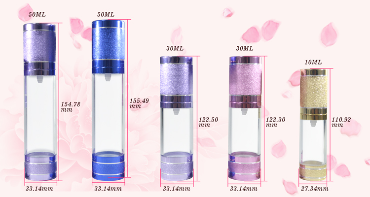 Airless Pump Bottle Botella con bomba sin aire