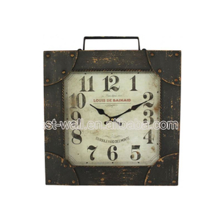 Customized Logo Interior Home Decoration Iron Novelty Clock