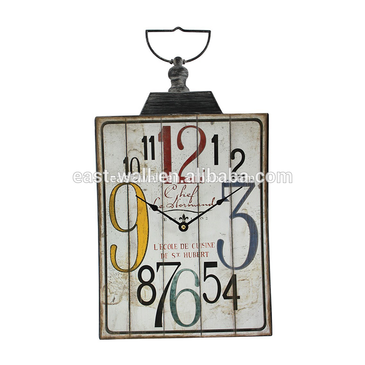 Irregular Number Beautiful Picture Design Wall Watch