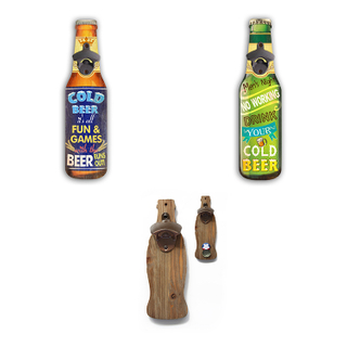 Creative American Cap Beer Shape Bottle Opener Wall Mount, Custom Beer Opener Beer