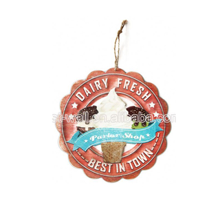 Promotional Price Fancy Design Nostalgic Engraved Metal Sign Plaque