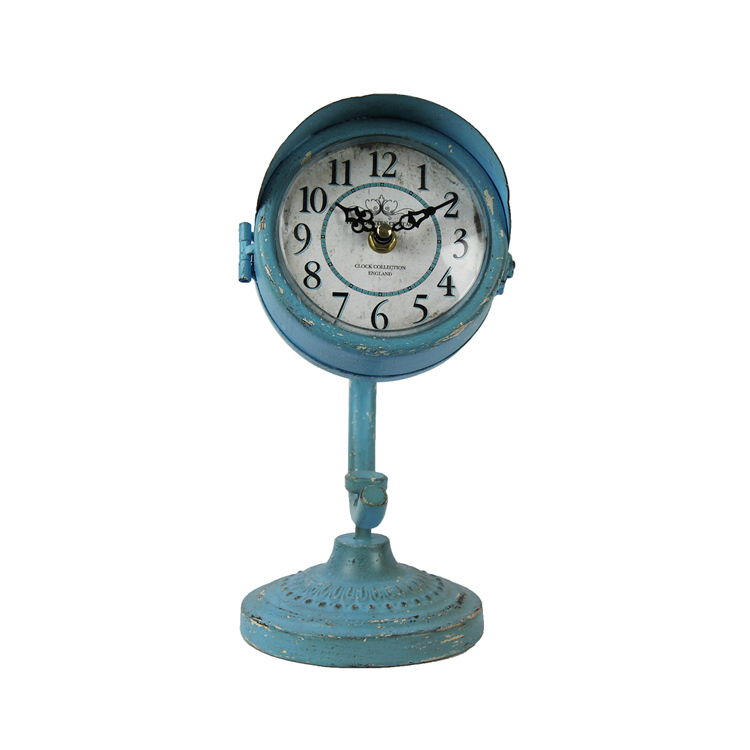 Reasonable Price Craft Decorative Antique Style Table Lamp Shape Clock for Living Room