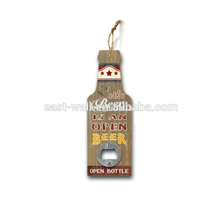 Printed Paper on MDF Personalized Beer Bottle Opener Wall Mount