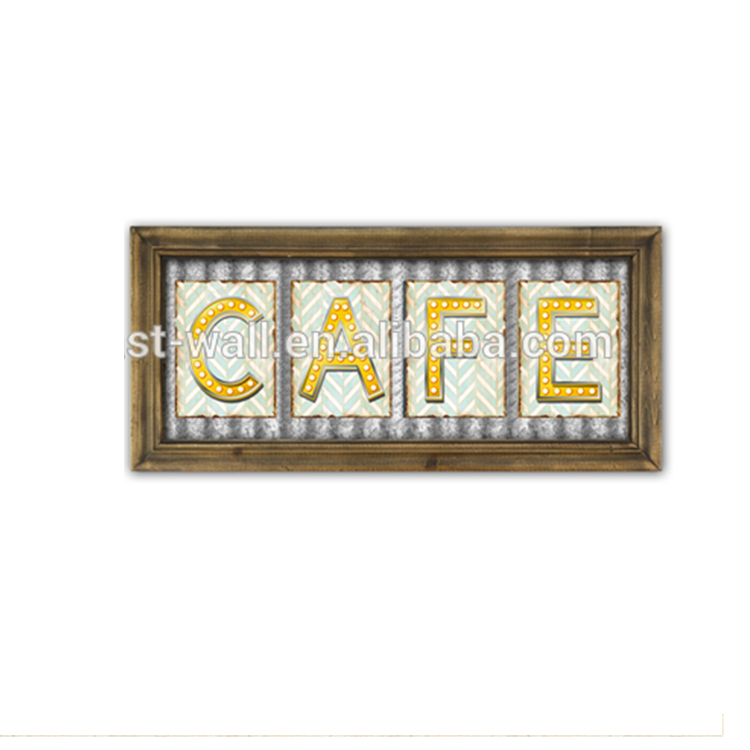 Old Signs Decoration Use Wall Hanging Coffee Plaque