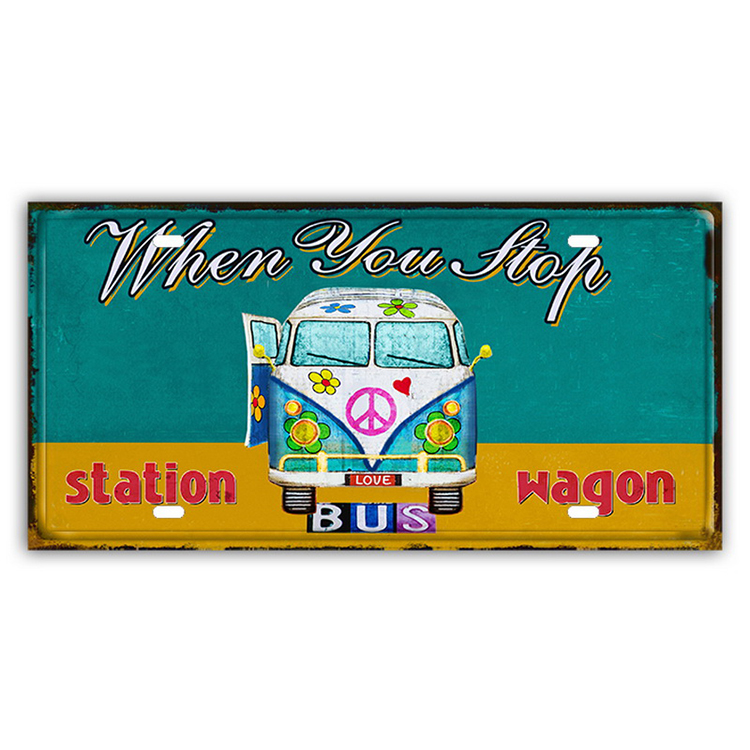 High Quality Wall Hanging Custom Metal Tin Vintage Tin Sign For Decorative