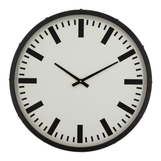 60cm Modern Office Metal Wall Clock Roman Number Custom Logo