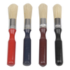 Set of 4 Coloured Wooden Handle Bristle Brush Painting