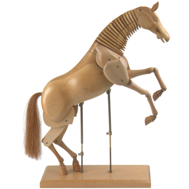 16" Wooden Horse Manikin