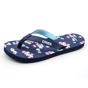 Fond de motif floral spécial EVA confortable femmes extérieur et plage Flip-Flop AH-8E036 -Ories
