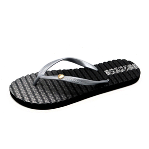 Verano de encargo de la playa colorido durable marrón Hawaii deslizadores flipper sandalias