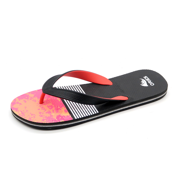 AH-8P053 Playa personalizada duradera Moda colorida Hawaii Estilo tropical Zapatillas Flipper Flops