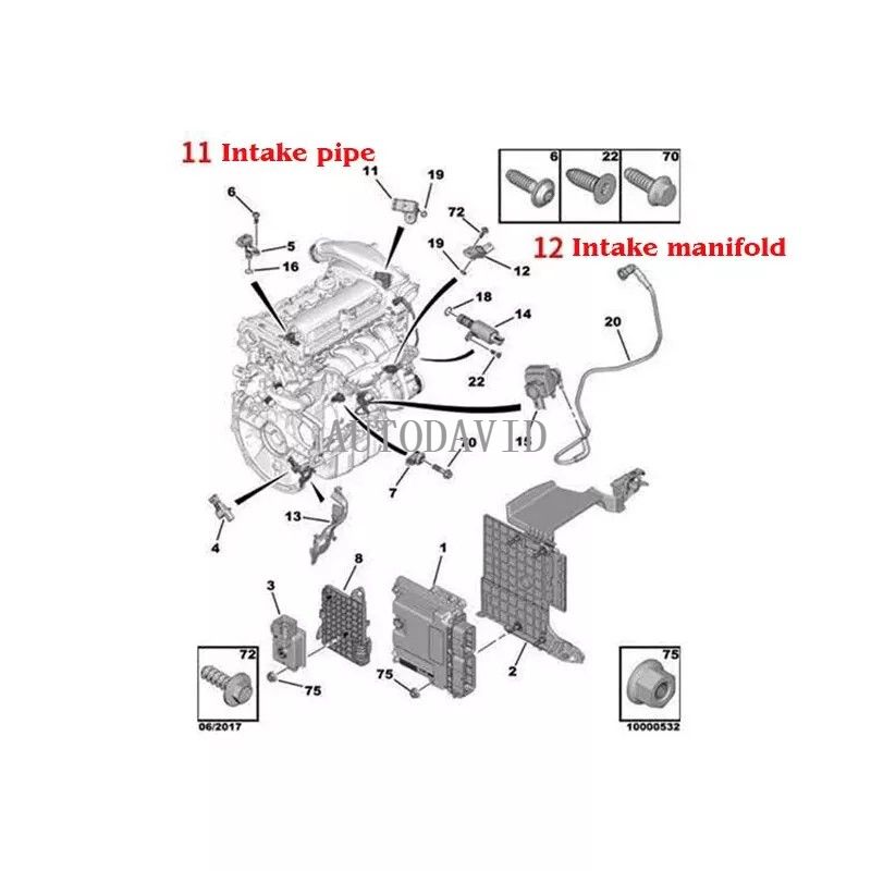 مستشعر ضغط الهواء لبيجو 207, 3008, 308, 5008, 508, RCZ, 1.6THP,Citroen C4/5,DS3/4 OEM: 1920W0 13627599907 967783578A V759990780 HS02-027-005 BOSCH:0261230253