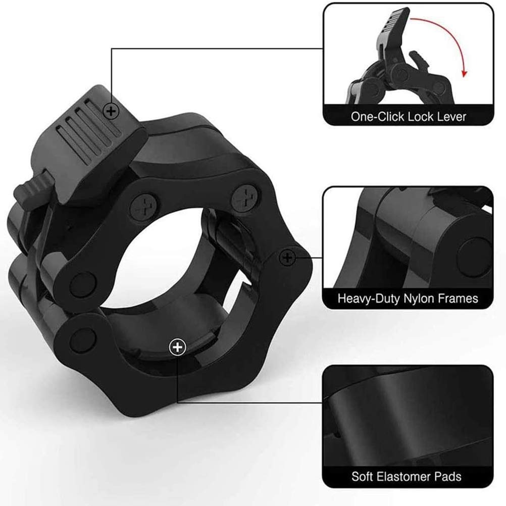 Quick-Release Olympic Barbell Collars أطواق الأثقال الأولمبية سريعة الفك