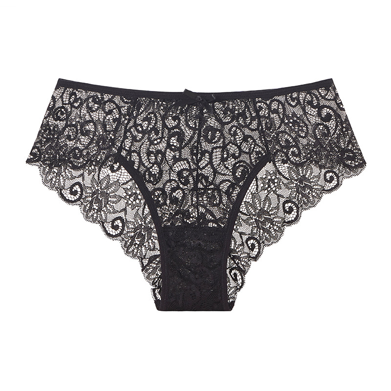 Manufactory High Quality Underwear Women Sexy Sheer Lace Female Transparent Mesh Panties Tanga Thong panties for ladies