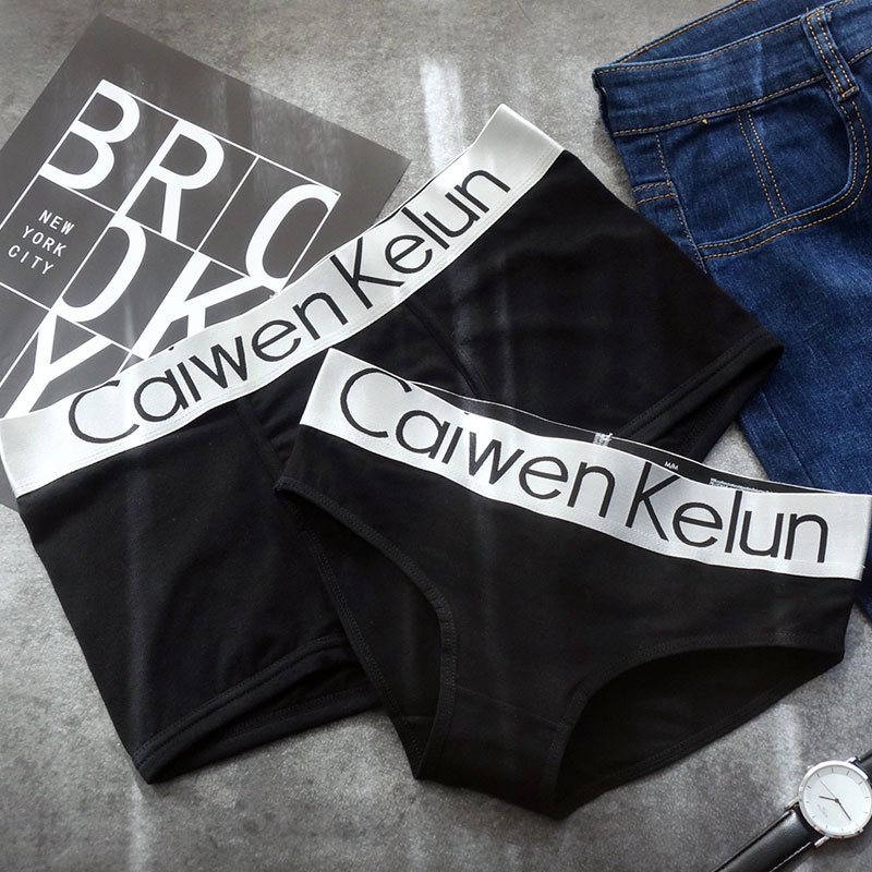 Custom logo your own brand sexy Couples underwear organic cotton boxer briefs