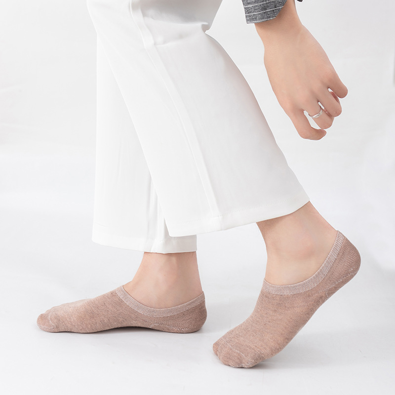 Wholesale Custom logo Cheap men No Show Socks Summer Breathable Low Cut socks Classical Black White Grey Invisible Socks mens