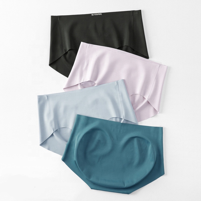 Soft Underwear Ladies Ice Silk Women's Underwear One-piece Thin Summer underwear women plus size brief panties