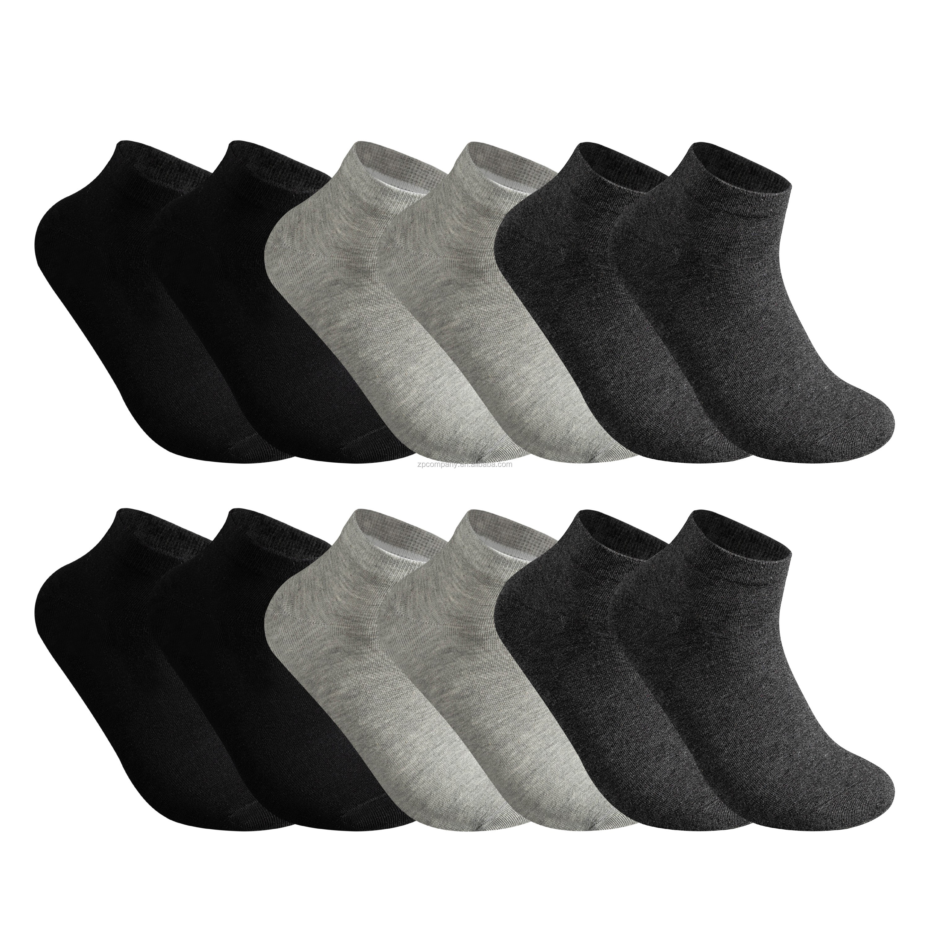 hot selling High quality ankle knitting black white grey socks cotton nylon spandex sport yoga low cut socks