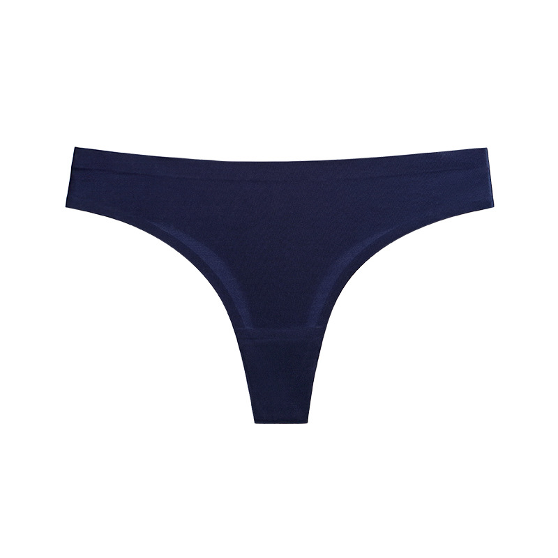 Simple design Seamless Womens underwear low rise nude cotton beach girl's thong thong