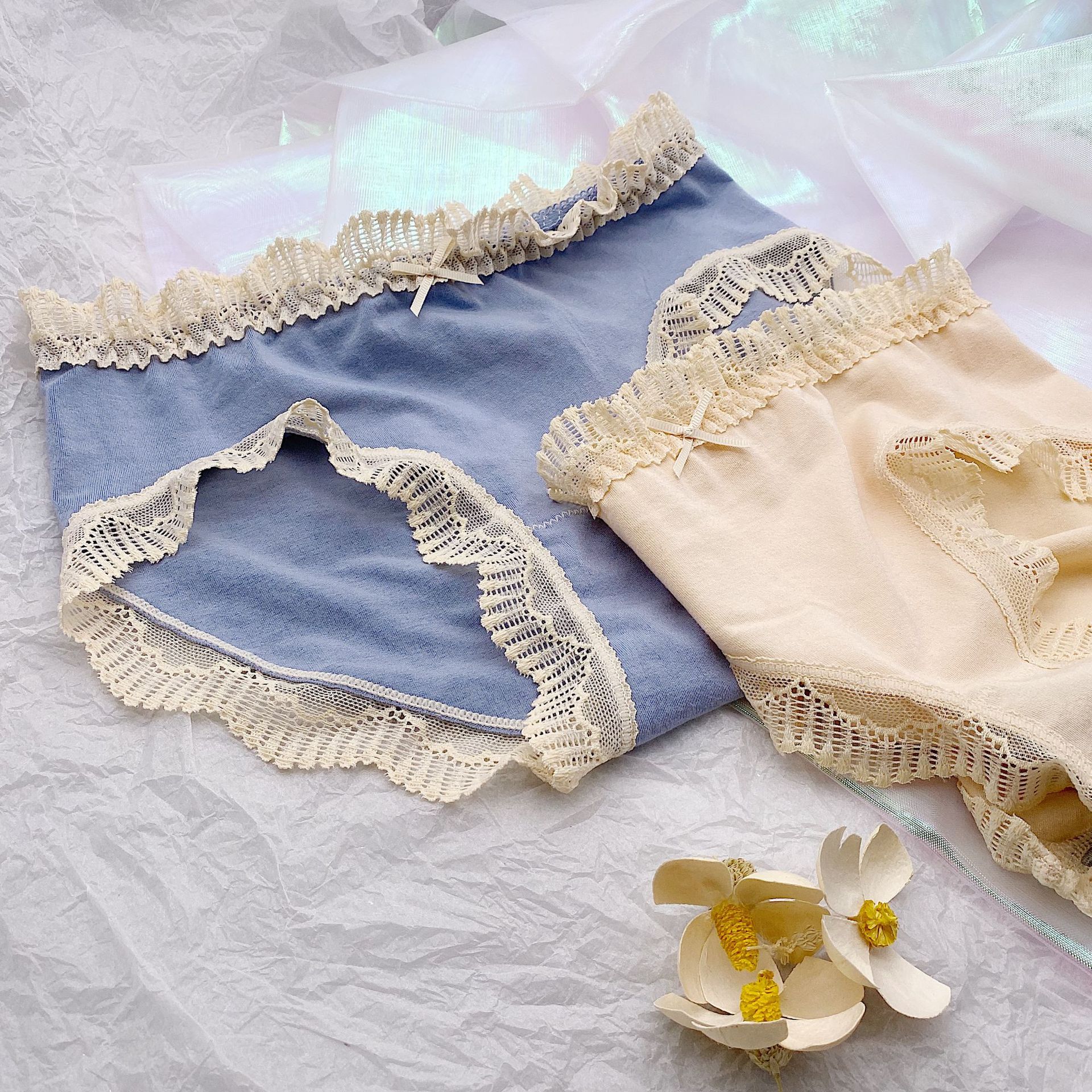 Custom Logo Wholesale Mix Women Lace Cotton Panties Underwear
