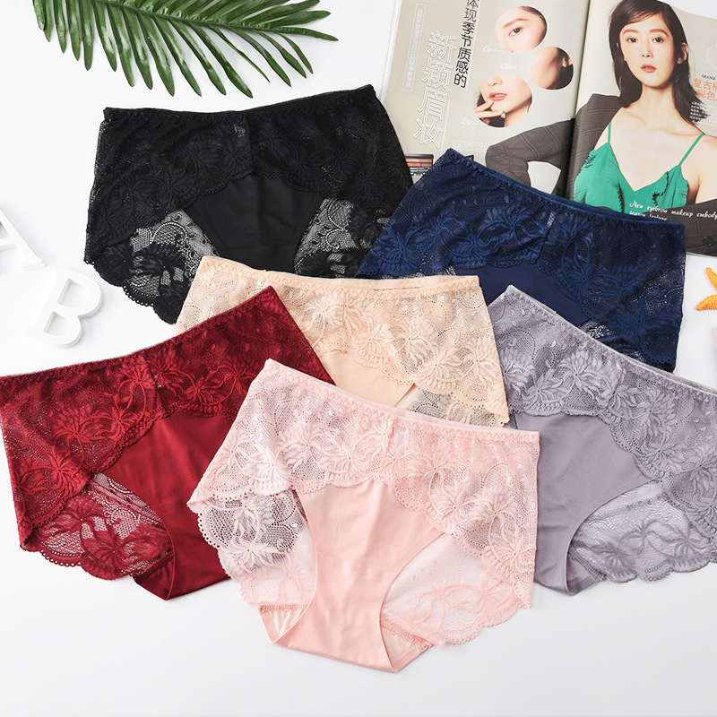 Women Sexy Lace Panties Underwear Briefs Low Waist seamless pantie