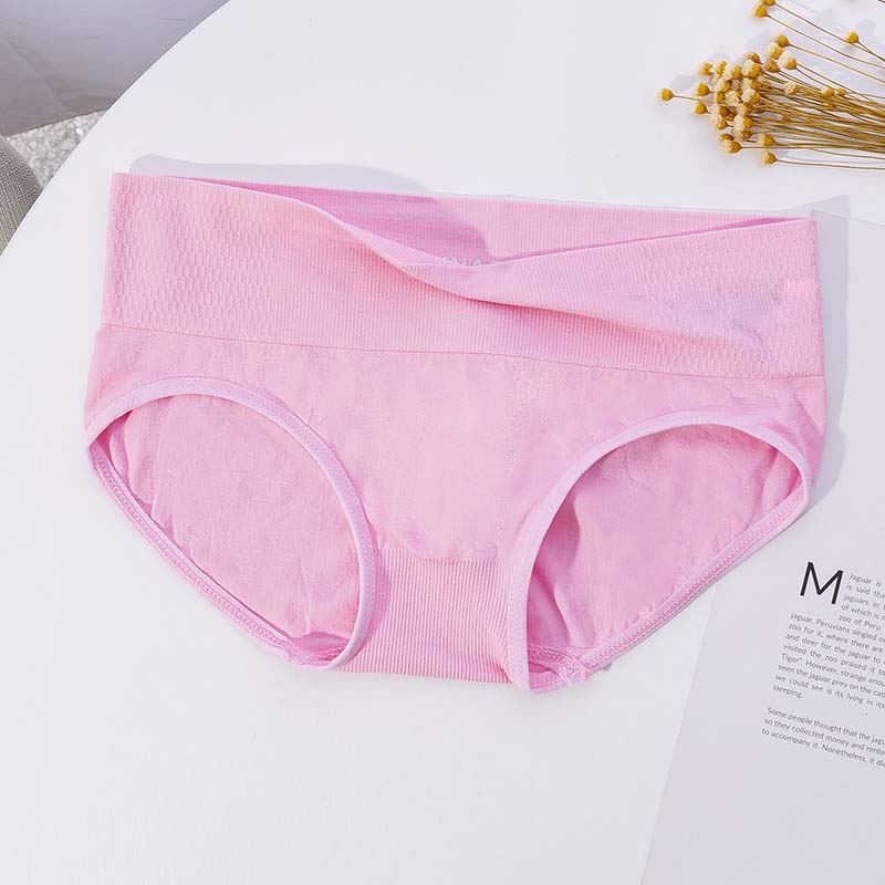 Women Seamless Panties Slim T-back Underwear Briefs Mid Waist Plus Size Body Women's Lace Tummy Control Brief
