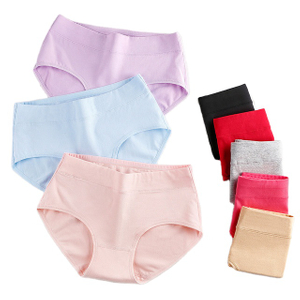 wholesale Middle-waist ladies cotton cotton triangle briefs large size cotton ladies panties underwear