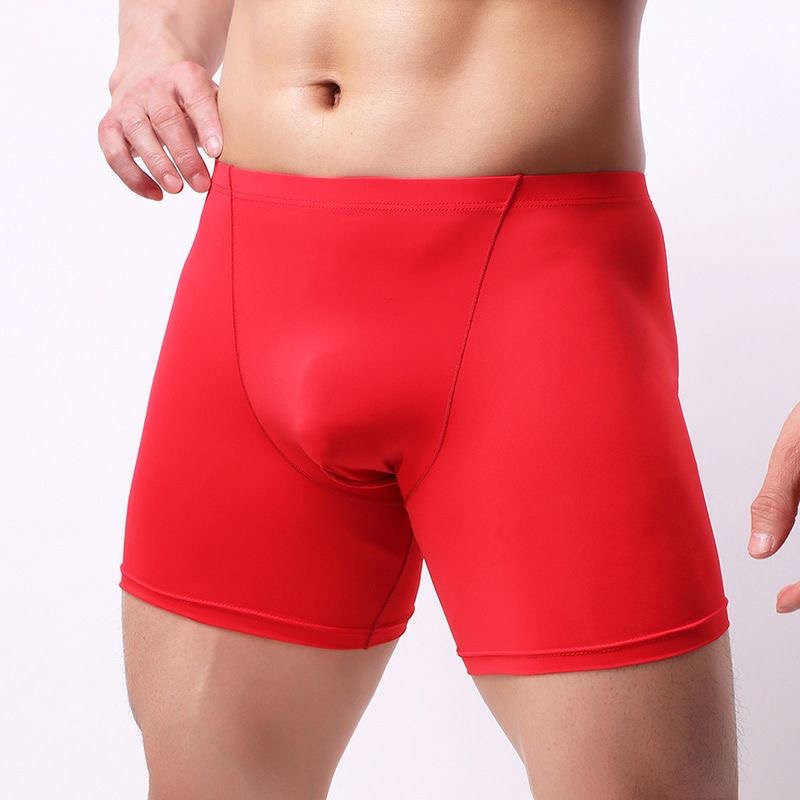 Wholesale Men's Comfortable Breathable Stretch Boxer Shorts Mid-waist Soft Cooling Boxer Brief