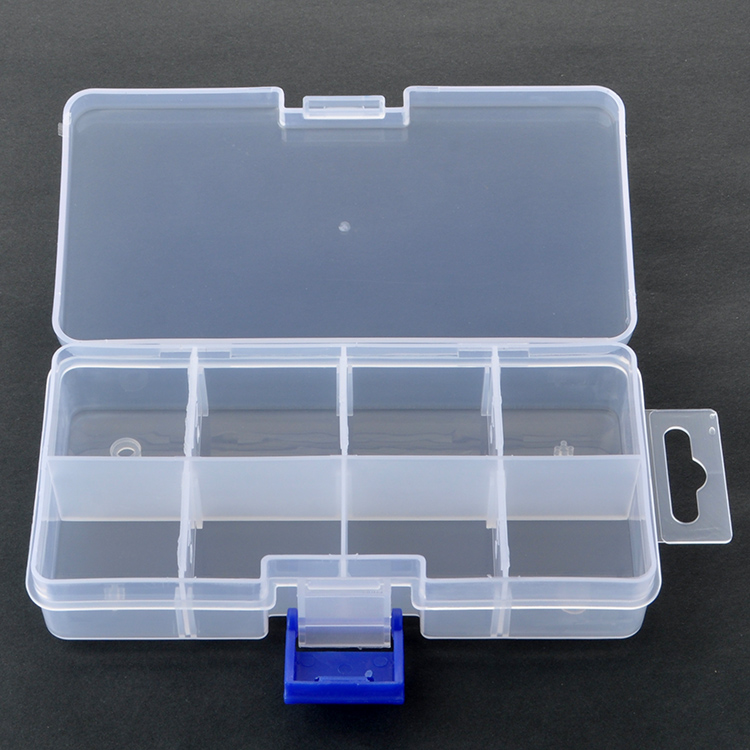 8 Grid Plastic Organizer Box13.4x6.5x2.7cm