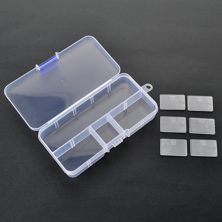 10 Grid Plastic Organizer Box 12.8x6.5x2.1cm