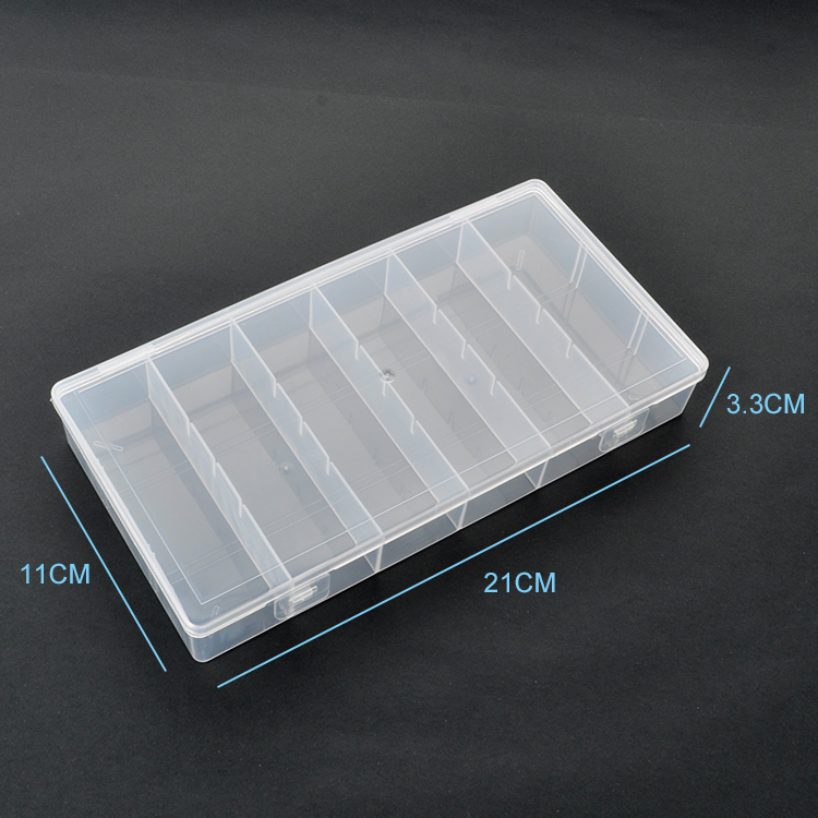 6 Grids Plastic Organizer Box 21x11x3.3cm