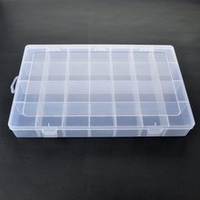 28 Grid Plastic Organizer Box 34.5x21.5x4.7cm