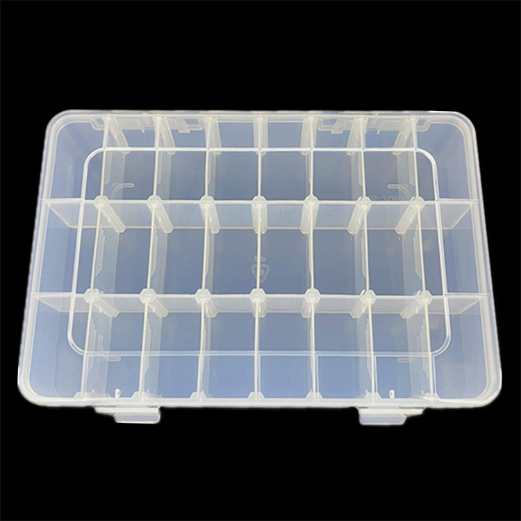 24 Grid Plastic Organizer Box 20.2x15.5x3.8cm