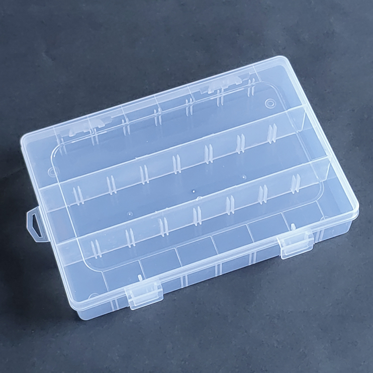 3 Grid Plastic Organizer Box 19.5x13x3.6cm