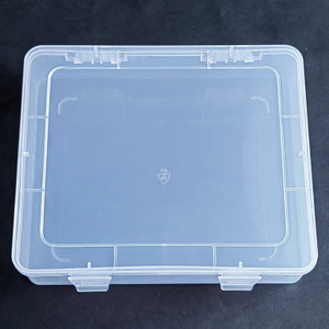 Empty Plastic Organizer Box 18.5x15.5x4.1cm
