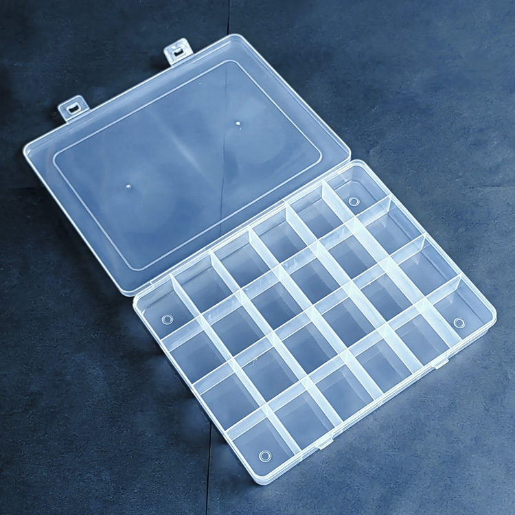 24 Grid Plastic Organizer Box 26.2x20.8x3.5cm