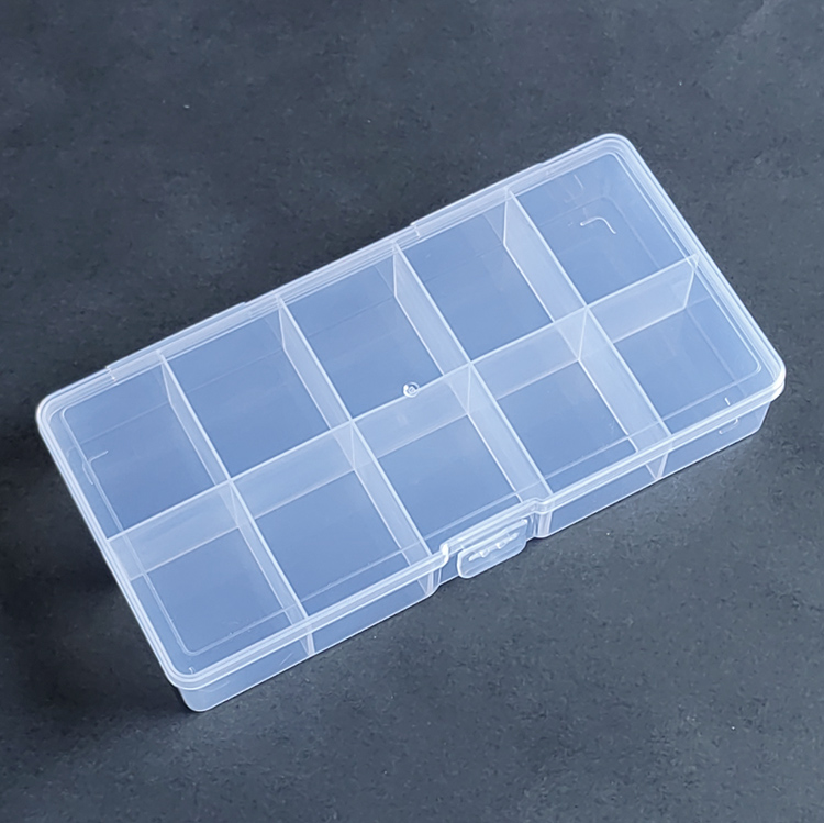 10 Grids Plastic Organizer Box 17.5x8.7x3cm