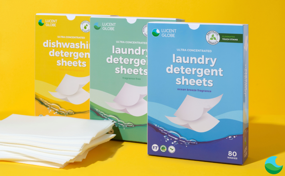 Lucent Globe laundry detergent sheets Lucent Globe vaskemiddelark