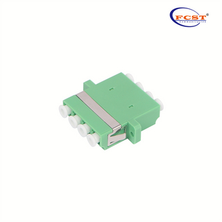 LCAPC para LCAPC Quad Single Mode Adaptercoupler de fibra óptica plástico com flange