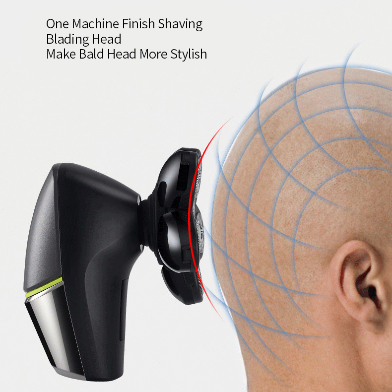 Electric Shavers for Men Bald Head Shaver Cordless Electric Razor Set Grooming Kit 5 in 1 Wet Dry Hair Nose Trimmer