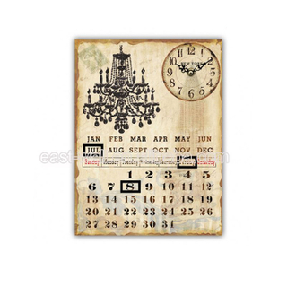Personalized Design Custom Shape Printed Calendar 4X6 5X7 Decorative Antique Wall Plaques
