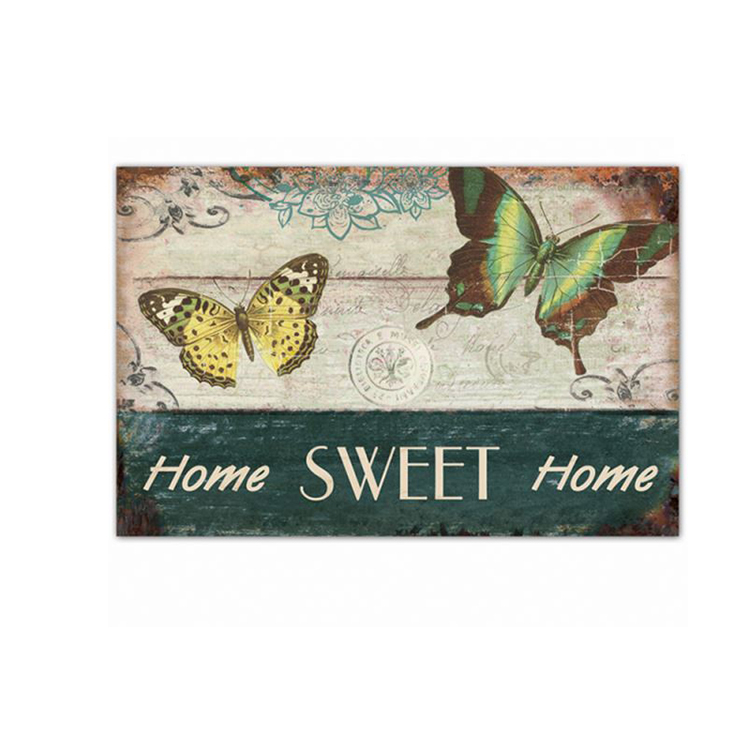 Home Decoration Decorative Custom Made Vintage Tin Signs Wall Art Metal Restaurant Plaque Decor