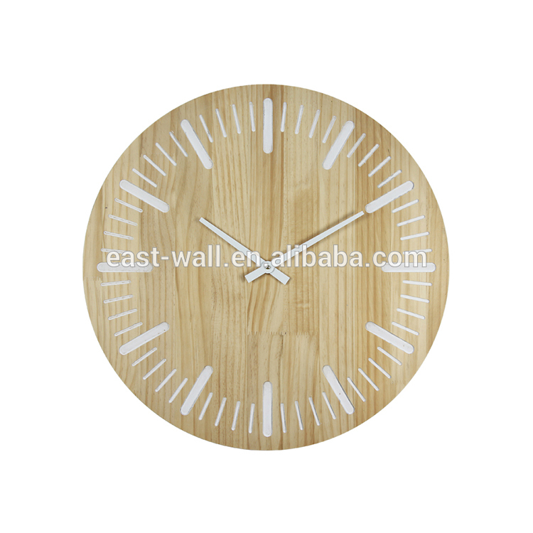 Wholesale Gifts Classic Modern New Design MDF Blank Wall Clock
