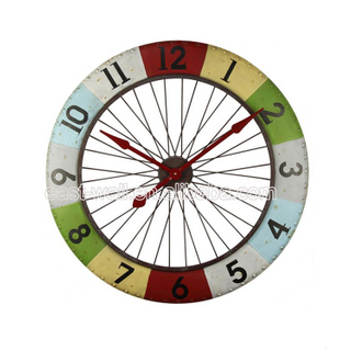 High Quality Custom Design Printing Beautiful Large Metal Decorative Wall Clock